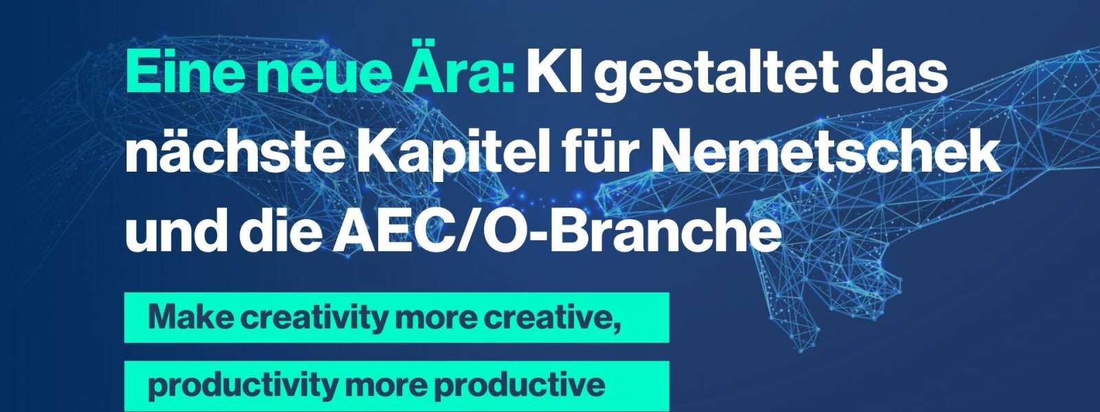 Eine neue Ära: KI gestaltet das nächste Kapitel für Nemetschek und die AEC/O-Branche